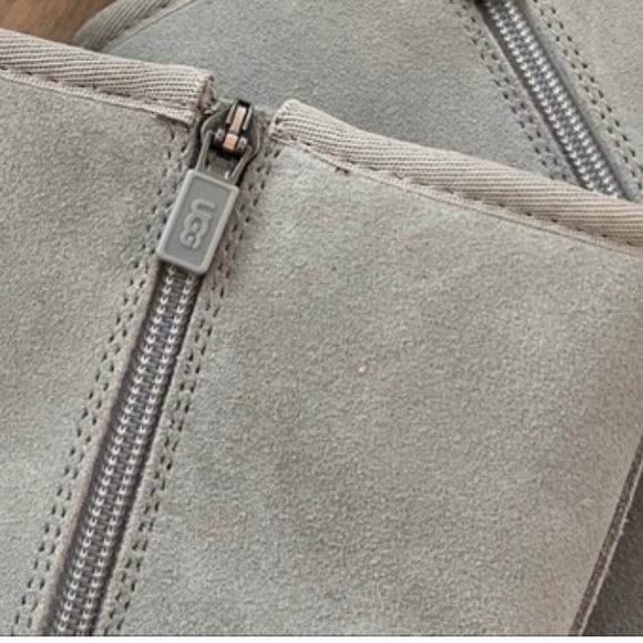 NIB Women’s Size 5 (European Size 36) UGG Alber Tall Zipper Winter Boots In Grey - Picture 6 of 13